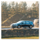 Station wagon business su strada